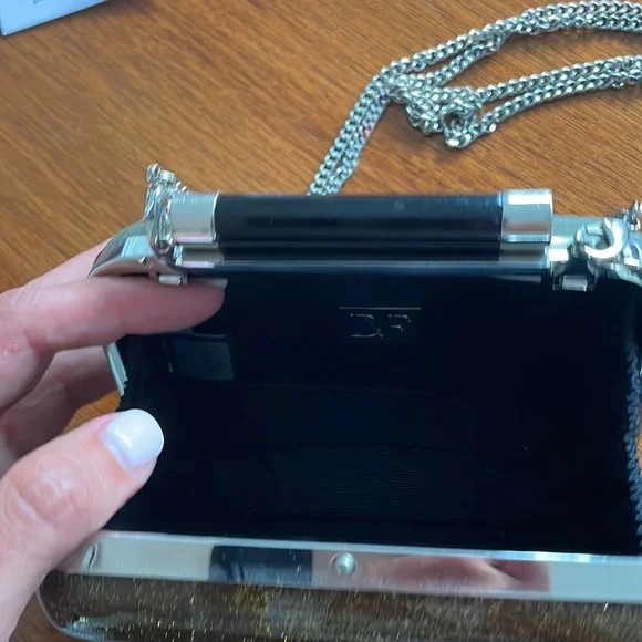 NWT Diane Vonfurstenberg green clutch 5.5 x 4 x 2 Von Furstenberg - Picture 11 of 11